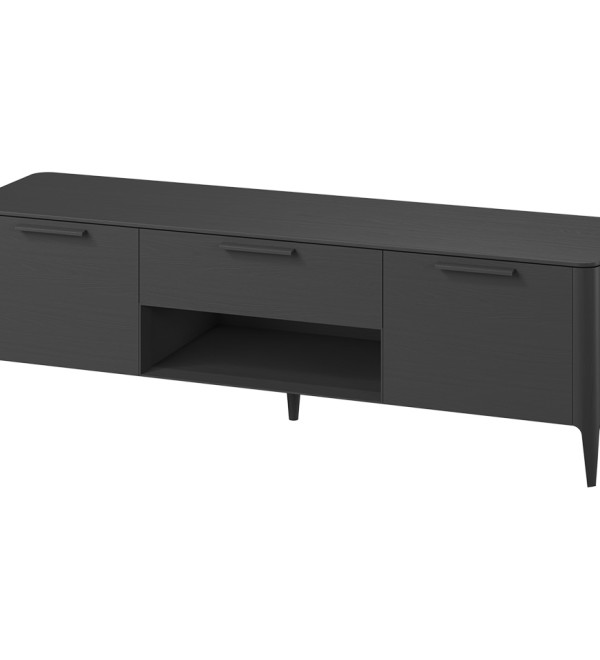 Тумба Type oak под ТВ ширина 180 см (черный)