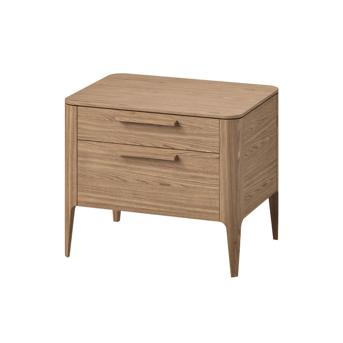 Тумба прикроватная Type oak 2 ящика ширина 60 см (натуральный дуб)