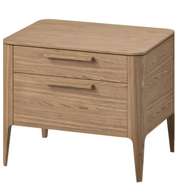 Тумба прикроватная Type oak 2 ящика ширина 60 см (натуральный дуб)