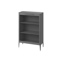 Витрина Type oak стеклянная высота 150 см (серый)