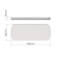 Матрас для кровати KIDI soft кокос/eco-foam/латекс 12 см (80*200 см)