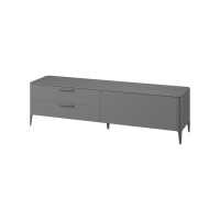 Тумба Type oak под ТВ 2 ящика откидная дверь (cерый)