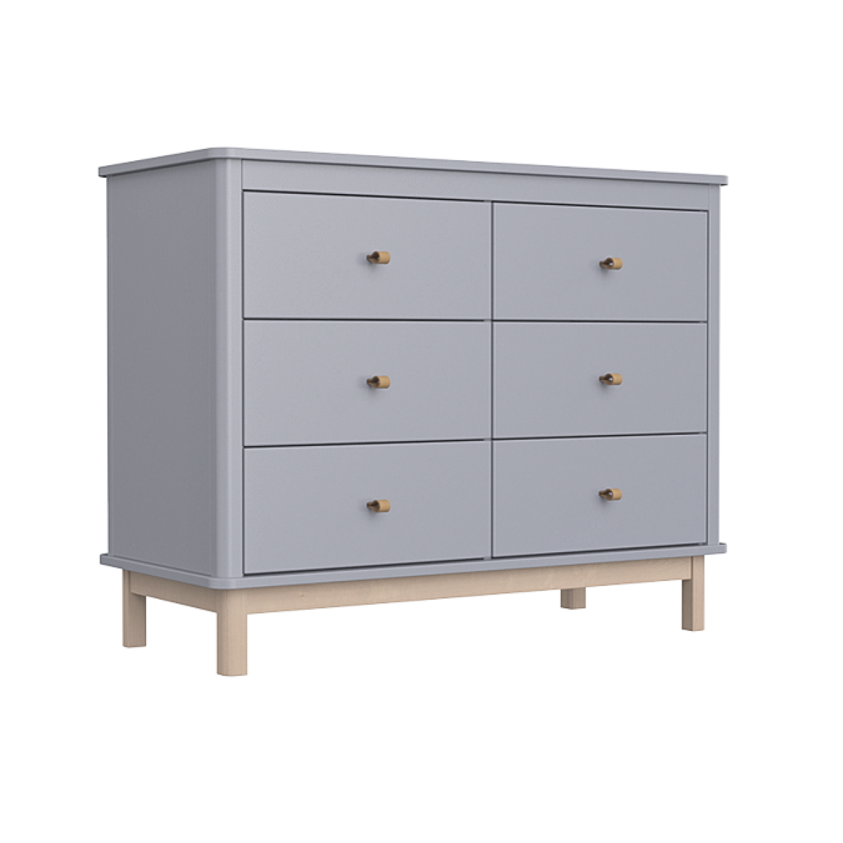 Комод Classic 6 ящиков (серый)