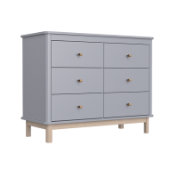Комод Classic 6 ящиков (серый)