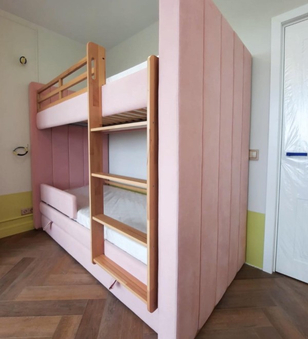 Кровать двухъярусная Cosy (розовый)
