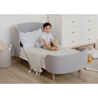 Кровать KIDI Soft для детей от 2 до 4 лет (серый)