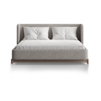 Кровать Basic спальное место 140*200 см (бежевый, рогожка)