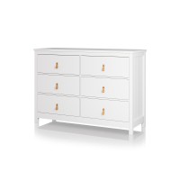 Комод Wood 6 ящиков (белый)