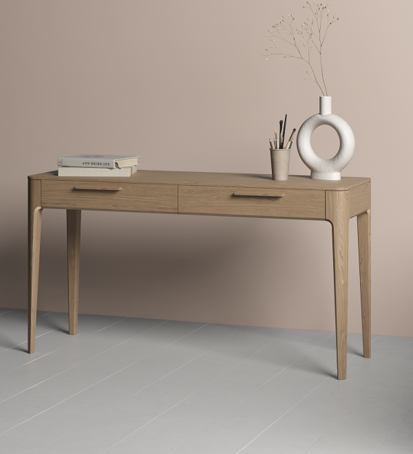 Консоль Type oak 2 ящика ширина 140 см (натуральный дуб)