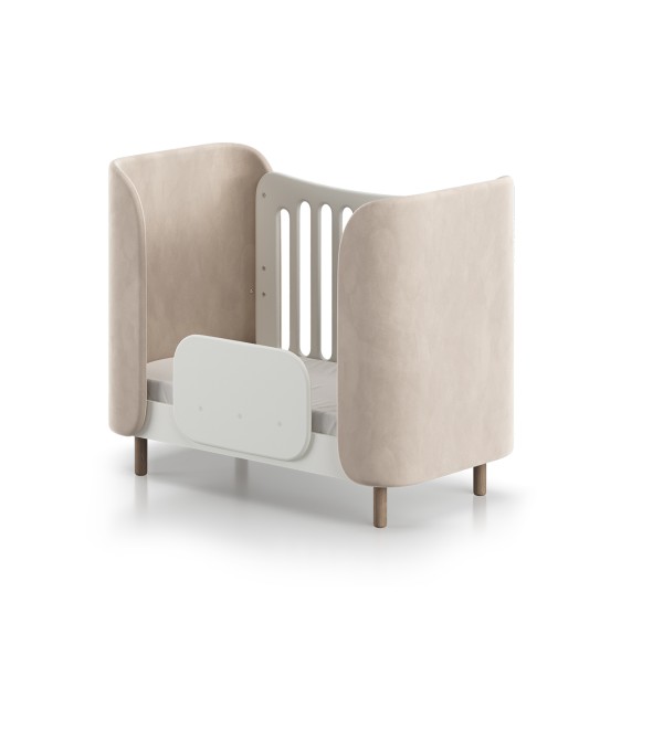 Кроватка KIDI Soft mini cпальное место 60*120 см (бежевый)
