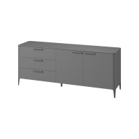 Тумба Type oak 3 ящика 2 двери L (серый)