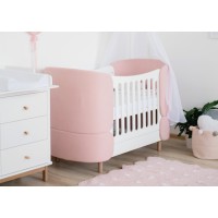 Комплект чехлов для кроватки-трансформера KIDI Soft (розовый)