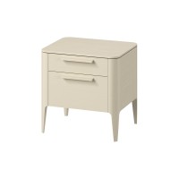 Тумба прикроватная Type oak 2 ящика ширина 50 см (молочный)