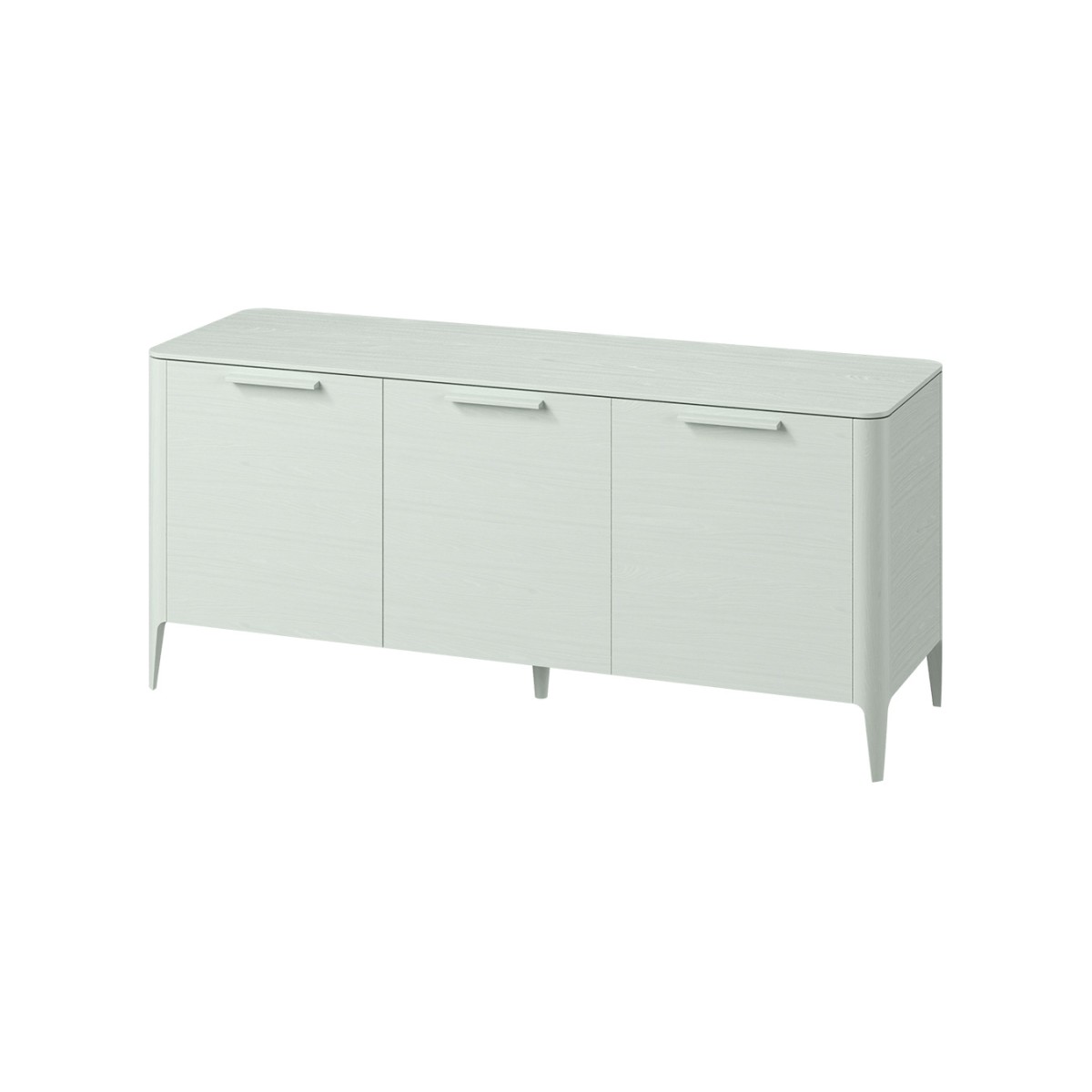 Тумба Type oak 3 двери ширина 160 см (белый)