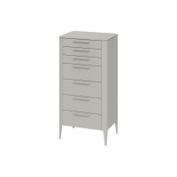 Комод Type высокий 7 ящиков (серо-бежевый)