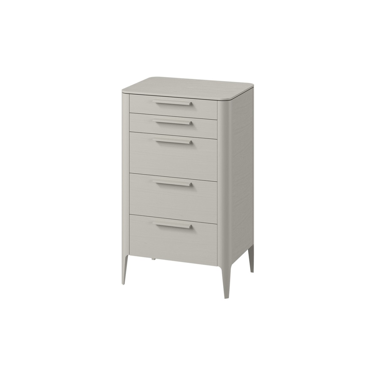 Комод Type oak высокий 5 ящиков (серо-бежевый)