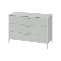 Комод Type 3 ящика ширина 120 см (светло-серый)