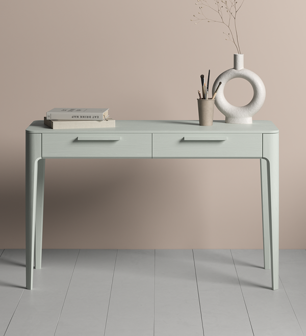 Консоль Type oak 2 ящика ширина 120 см (белый)