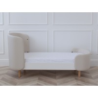 Кроватка-трансформер KIDI Soft (молочный, экокожа)