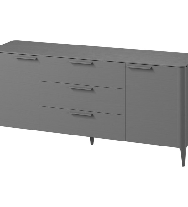 Тумба Type oak 2 двери 3 ящика (серый)