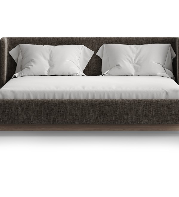Кровать Basic спальное место 160*200 см (коричневый, рогожка)
