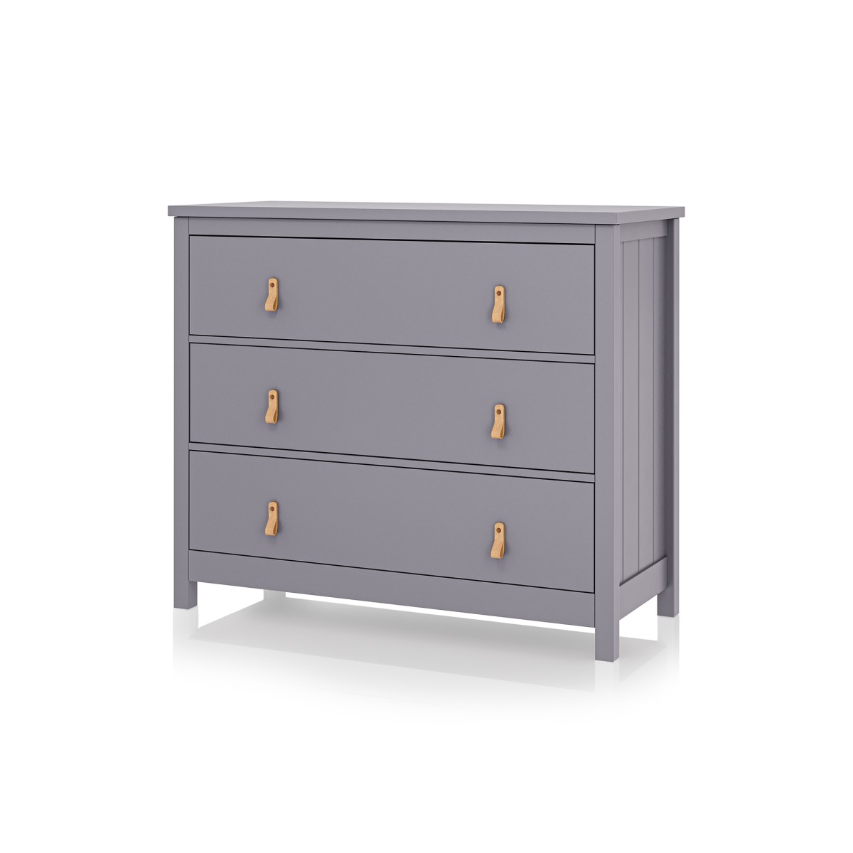 Комод Wood 3 ящика (серый)