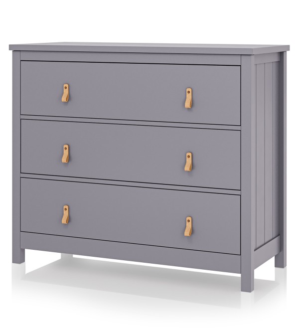 Комод Wood 3 ящика (серый)