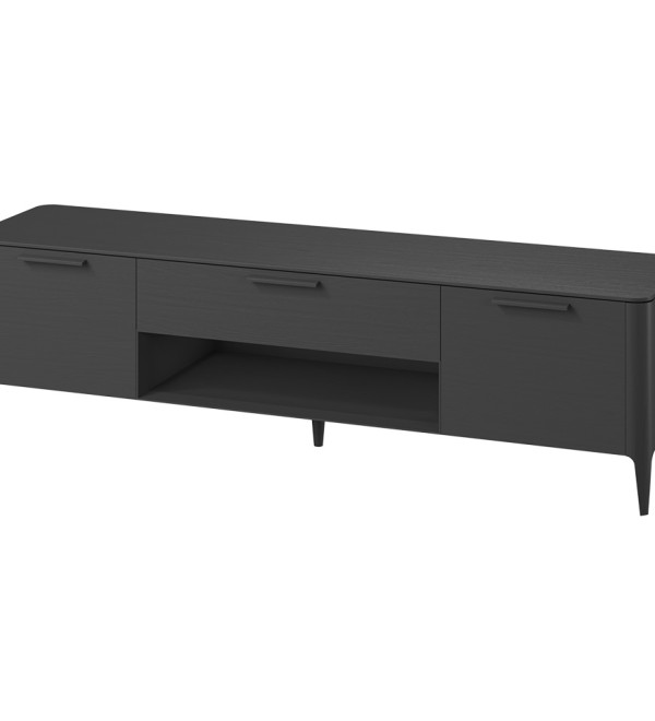 Тумба Type oak под ТВ ширина 200 см (черный)