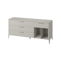 Тумба Type oak 4 ящика 2 полки ширина 180 см (серо-бежевый)
