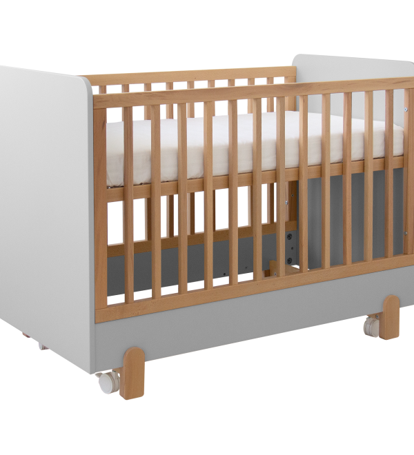 Кроватка Ice-cream 60*120 см (светло-серый)