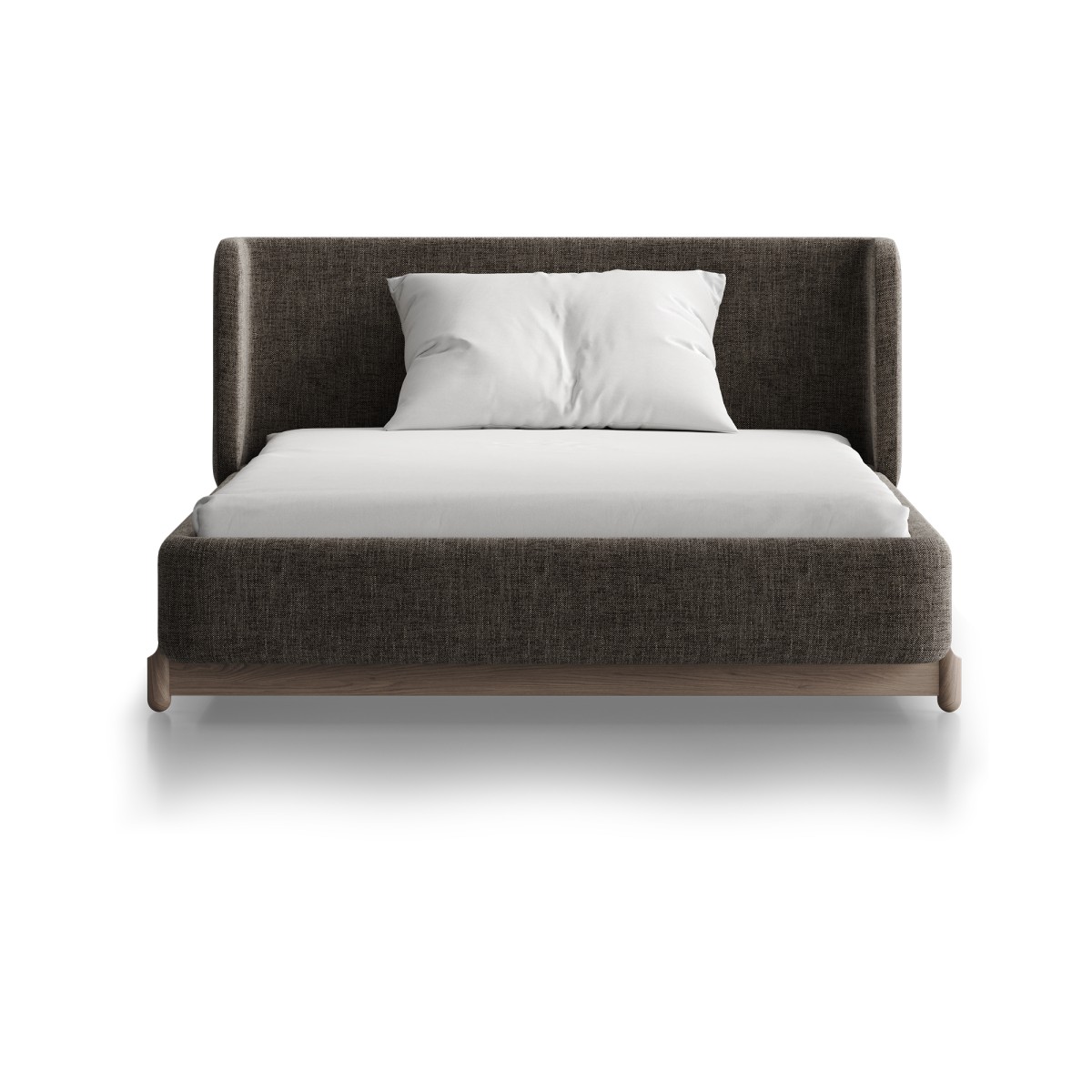 Кровать Basic спальное место 120*200 см (коричневый, рогожка)