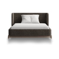 Кровать Basic спальное место 120*200 см (коричневый, рогожка)