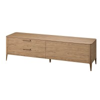 Тумба Type oak под ТВ 2 ящика откидная дверь (натуральный дуб)