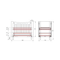 Кроватка KIDI Soft mini cпальное место 60*120 см антивандальная ткань (бежевый)