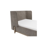 Кровать Basic спальное место 90*200 см (коричневый, рогожка)