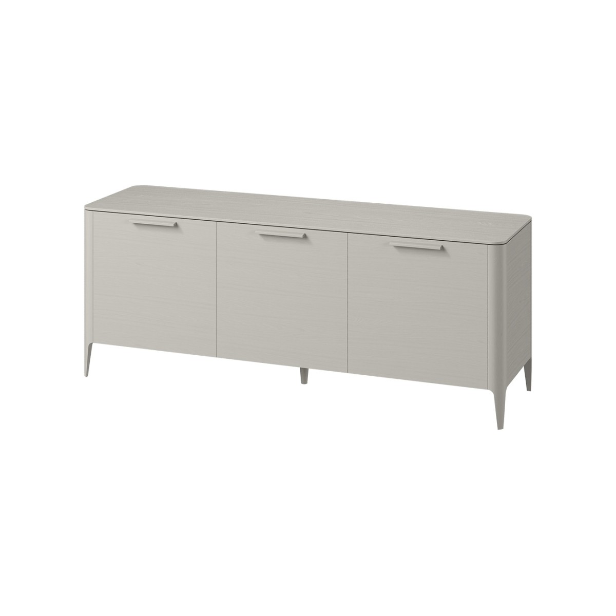Тумба Type oak 3 двери ширина 180 см (серо-бежевый)