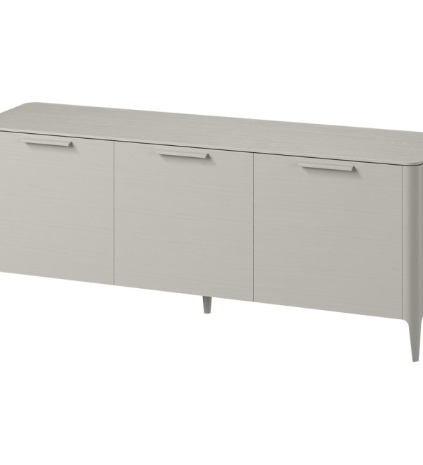 Тумба Type oak 3 двери ширина 180 см (серо-бежевый)