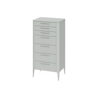 Комод Type высокий 7 ящиков (светло-серый)