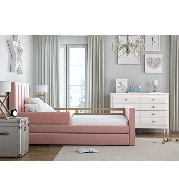 Кровать подростковая Cosy спальное место 90*200 см (розовый)