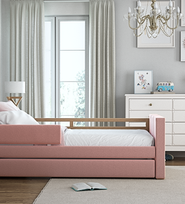 Кровать подростковая Cosy спальное место 90*200 см (розовый)