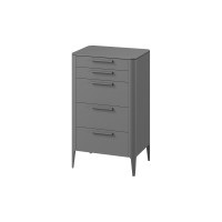 Комод Type oak высокий 5 ящиков (серый)