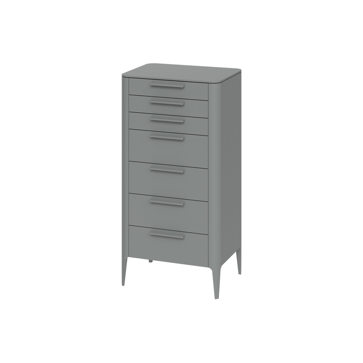 Комод Type высокий 7 ящиков (серый)
