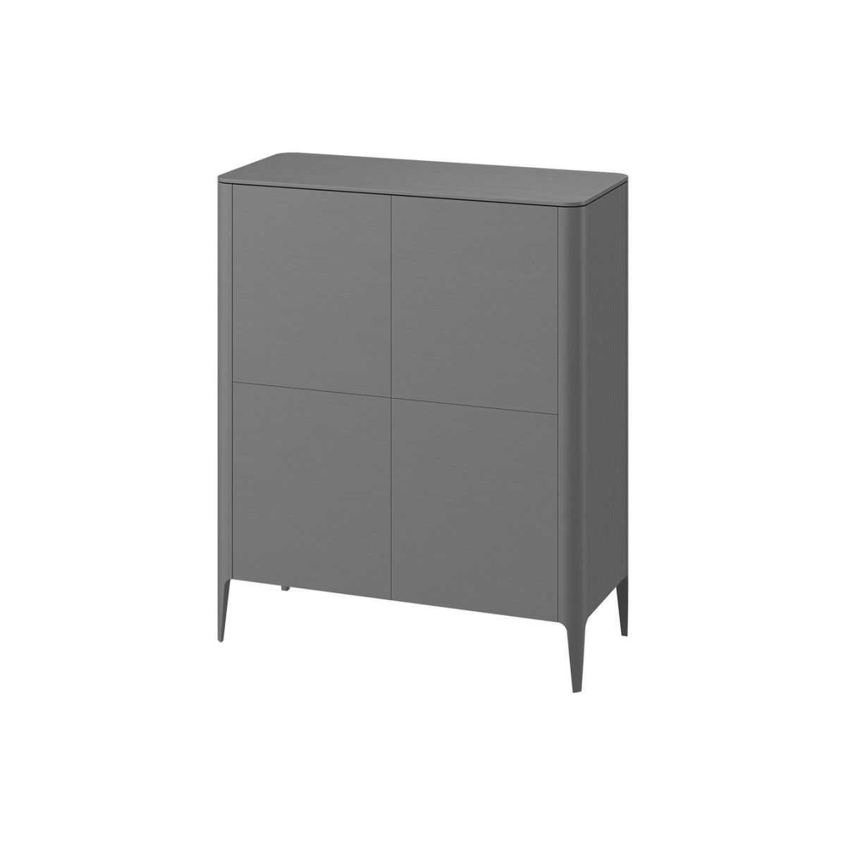 Шкаф Type oak 4 двери (серый)