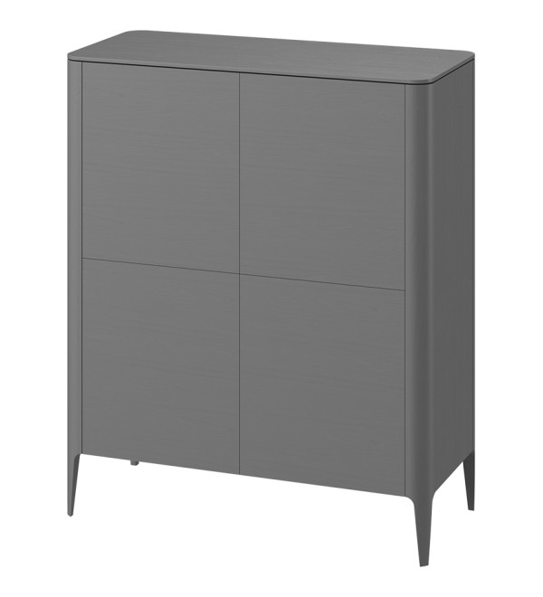 Шкаф Type oak 4 двери (серый)