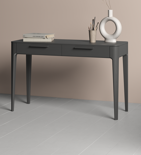 Консоль Type oak 2 ящика ширина 120 см (черный)