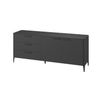 Тумба Type oak 3 ящика 2 двери L (черный)