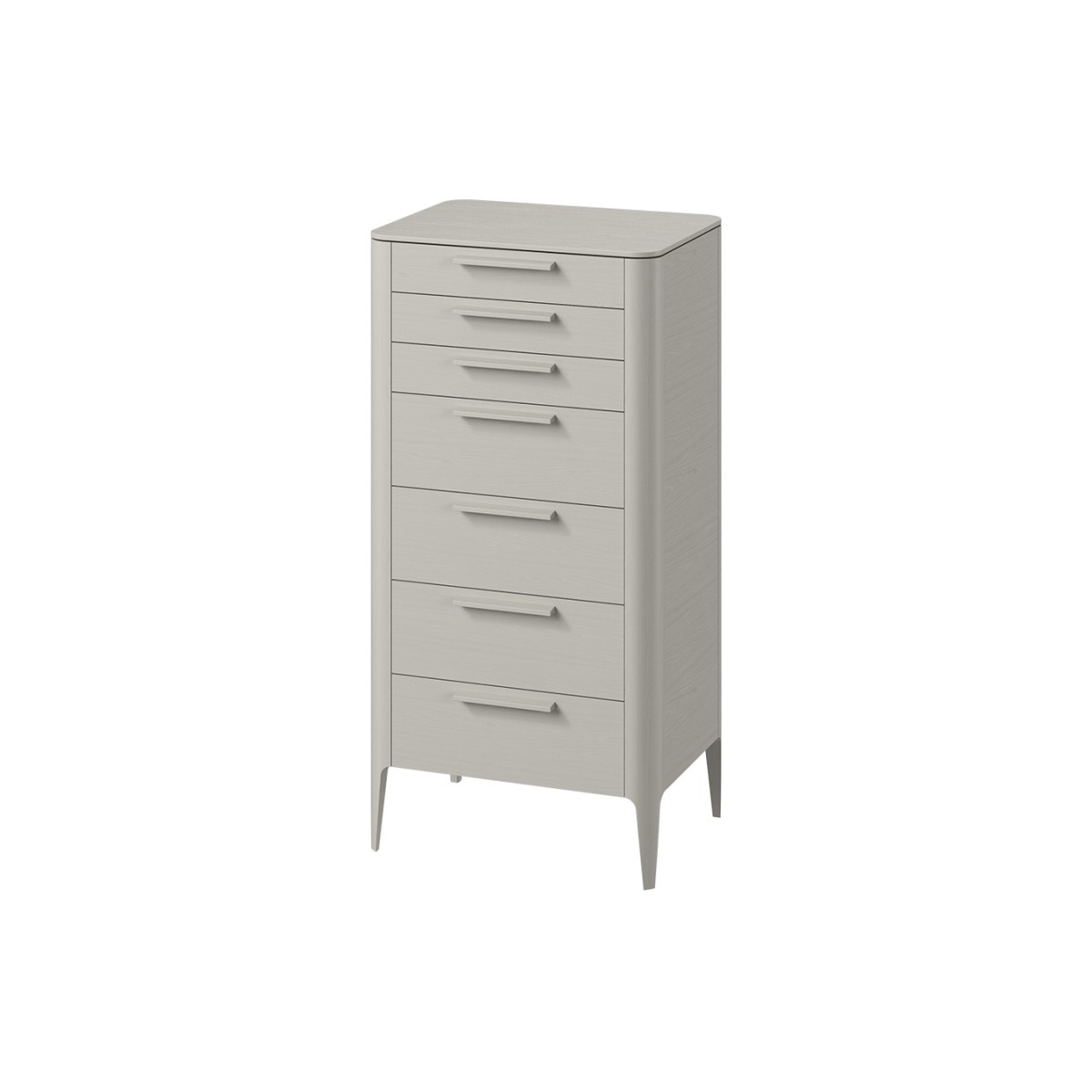 Комод Type oak высокий 7 ящиков (серо-бежевый)