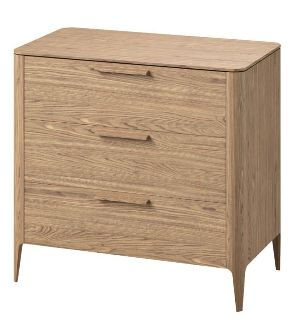 Комод Type oak 3 ящика ширина 90 см (натуральный дуб)