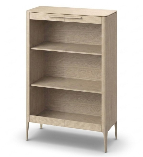 Витрина Type oak стеклянная высота 150 см (беленый дуб)