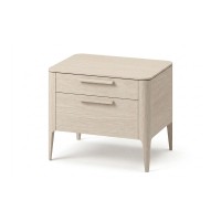 Тумба прикроватная Type oak 2 ящика ширина 60 см (беленый дуб)